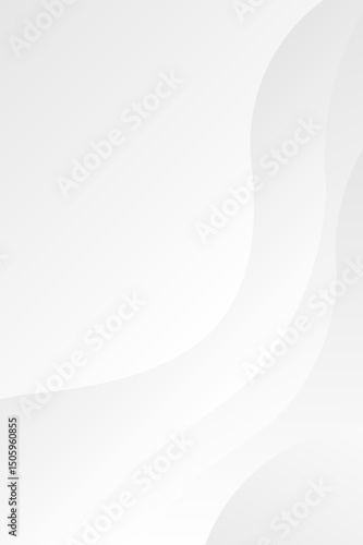 Curvy blur lines white and grey gradient color background for flyer