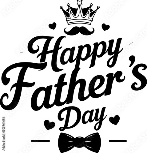  Gentleman's  Accessories Silhouettes  Father's day vector element 
