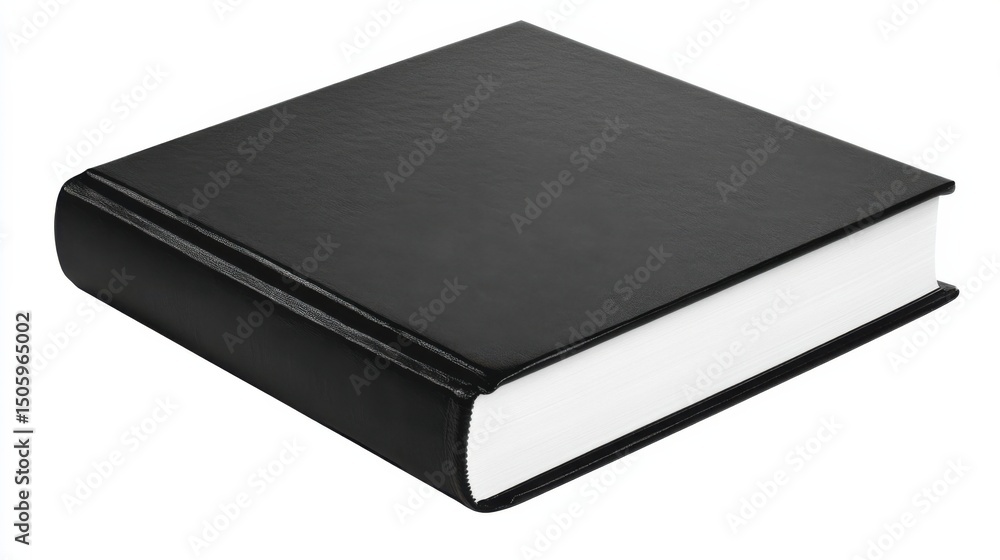 a black book with white pages on a white background a black book with white pages on a white background