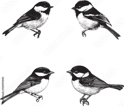 Chickadee Bird SVG