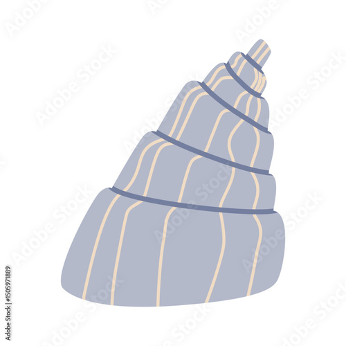 Conch shell icon. Sea and ocean symbol. isolated shell