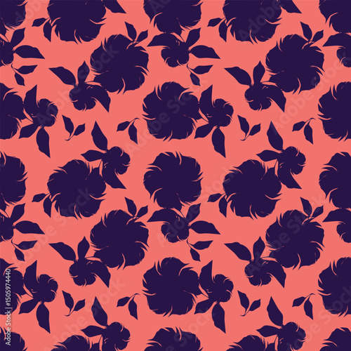 vintage floral seamless pattern. Rich with nostalgia and classic elegance, this pattern evokes the charm of a bygone era for print and textile
