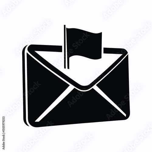 e mail icon silhouette