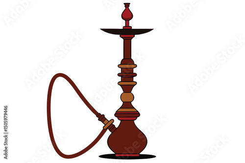 realistic-big-hookah-or-nargile-mock-up--shiliouti.eps