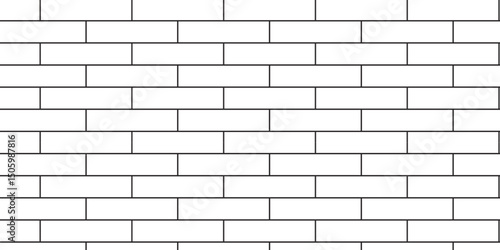 white brick wall texture and solid bricks seamless pattern background.	