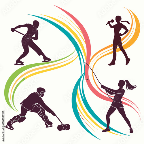 a clean and modern vector design of gold silver  