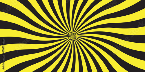 Sunburst Modern retro vintage sunrise sunbeam element spiral striped. Spiral starburst and striped pattern abstract geometric retro sunrays line wavy texture.	
