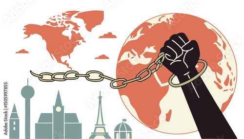 World Refugee day banner design Vector
