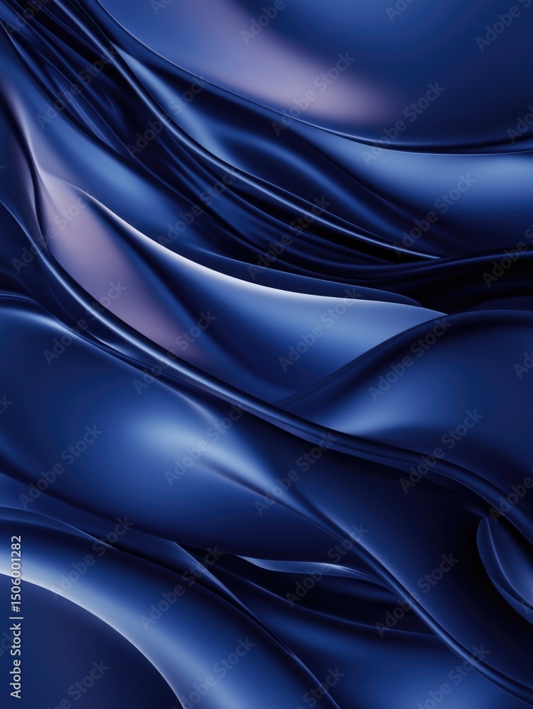 Obraz premium Dark Blue Fabric Close Up