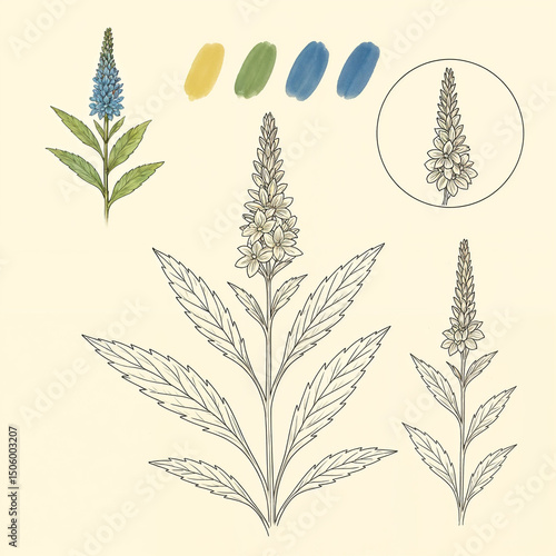 seamless pattern with leaves