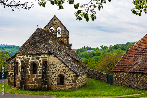 Church of Saint-Pantaléon in the village of Salins in the Cantal