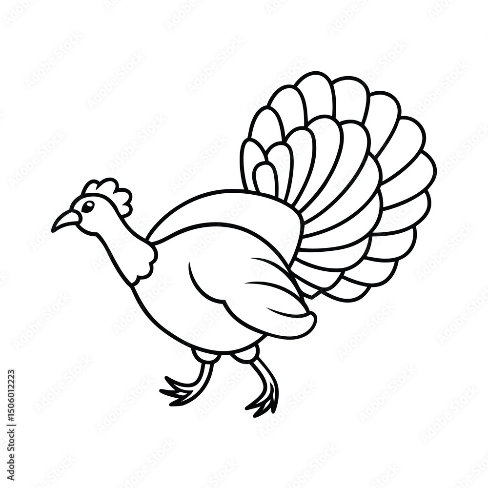 flying turkey outline flying turkey outline