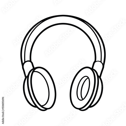 headphones isolated on white background