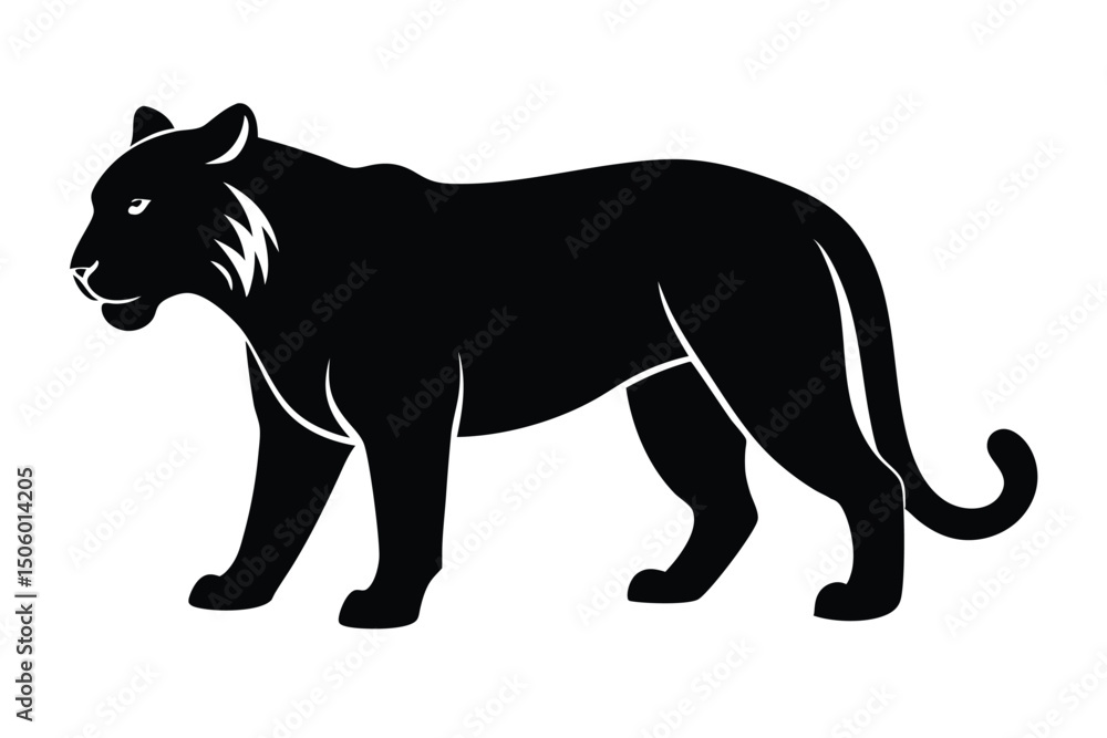 Obraz premium panther, black panther, wildlife, nature, animal, big cat, powerful, aggressive, snarling, predator, moody, atmospheric, highly detailed, cinematic 