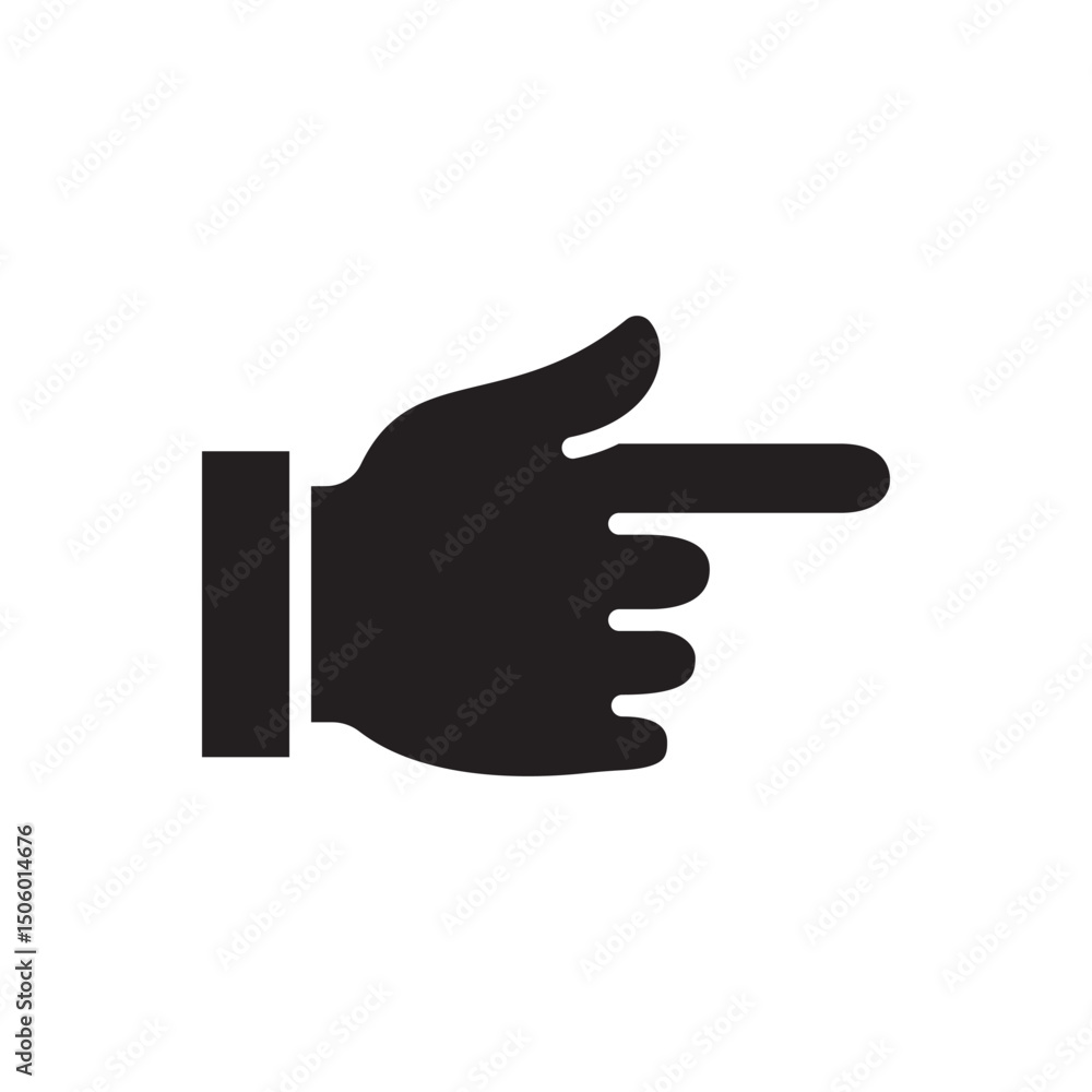 Gestures Of Human Hands, Pointing Towards The Right Icon In Trendy Design Vector Eps 10 Gestures Of Human Hands, Pointing Towards The Right Icon In Trendy Design Vector Eps 10