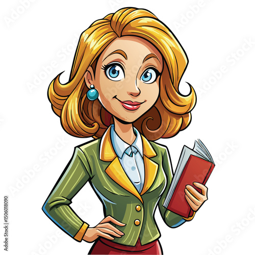 Professional woman holding a book