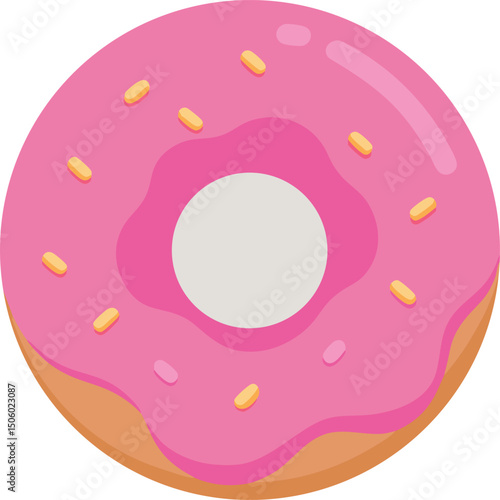 donut on white background