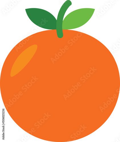 vector illustration of an orange fruit