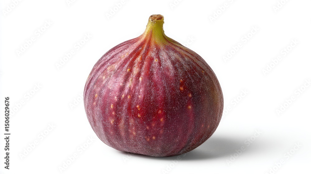 Fototapeta premium Fresh ripe fig isolated on white background