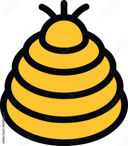 vector illustration of a golden bell