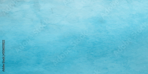 Elegant Soft Blue Watercolor Paper with Vintage Textured Grain and Subtle Artistic Bleeding Effects. Refined Solid Blue Background Featuring Watercolor Stains and Classic Aged Paper Texture"