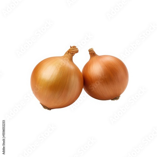 Wallpaper Mural Two golden onions isolated on white background Torontodigital.ca