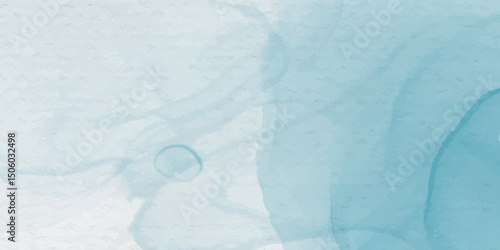 Elegant Soft Blue Watercolor Design with Gradual Blending Shades, Minimalist Bleed Borders, and Subtle Grunge Accents. Bright and Soft Blue Watercolor Composition with Subtle Edge Bleeding, 