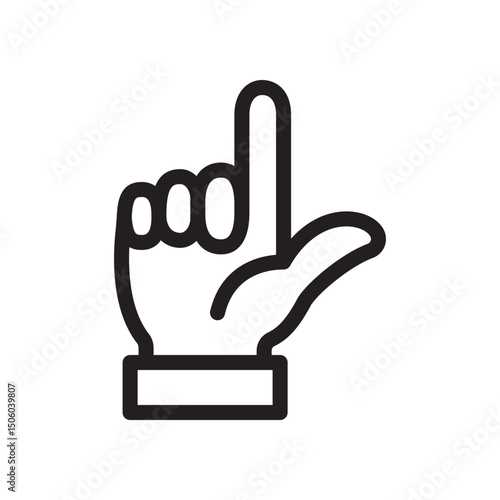 Gestures Of Human Hands, Pointing Towards The Top Icon In Trendy Design Vector Eps 10