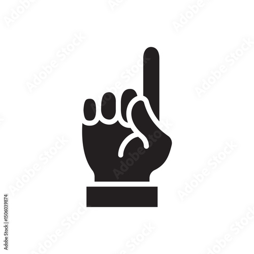 Gestures Of Human Hands, Pointing Towards The Top Icon In Trendy Design Vector Eps 10