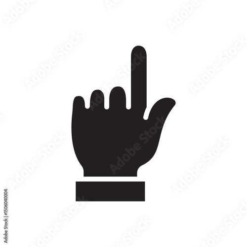 Gestures Of Human Hands, Pointing Towards The Top Icon In Trendy Design Vector Eps 10