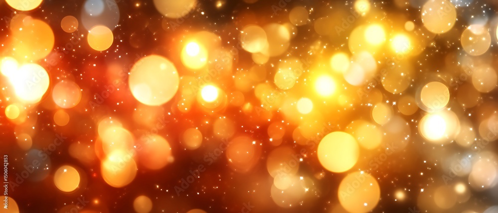 Festive, warm bokeh lights create a beautiful backdrop. Festive, warm bokeh lights create a beautiful backdrop.