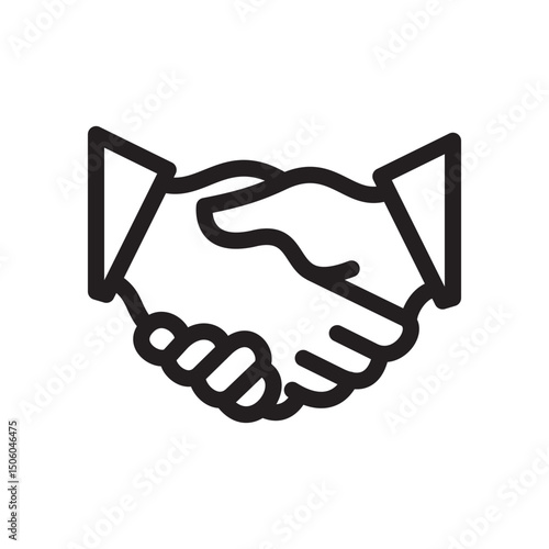 Handshake Icon In Trendy Design Vector Eps 10