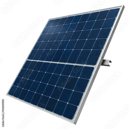 Placa de painel solar grande, inclinado em perspectiva dinâmica