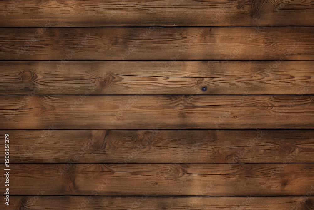 Fototapeta premium Textured wooden wall featuring rich brown tones and natural grain patterns, creating a warm and inviting atmosphere for various design applications and backgrounds