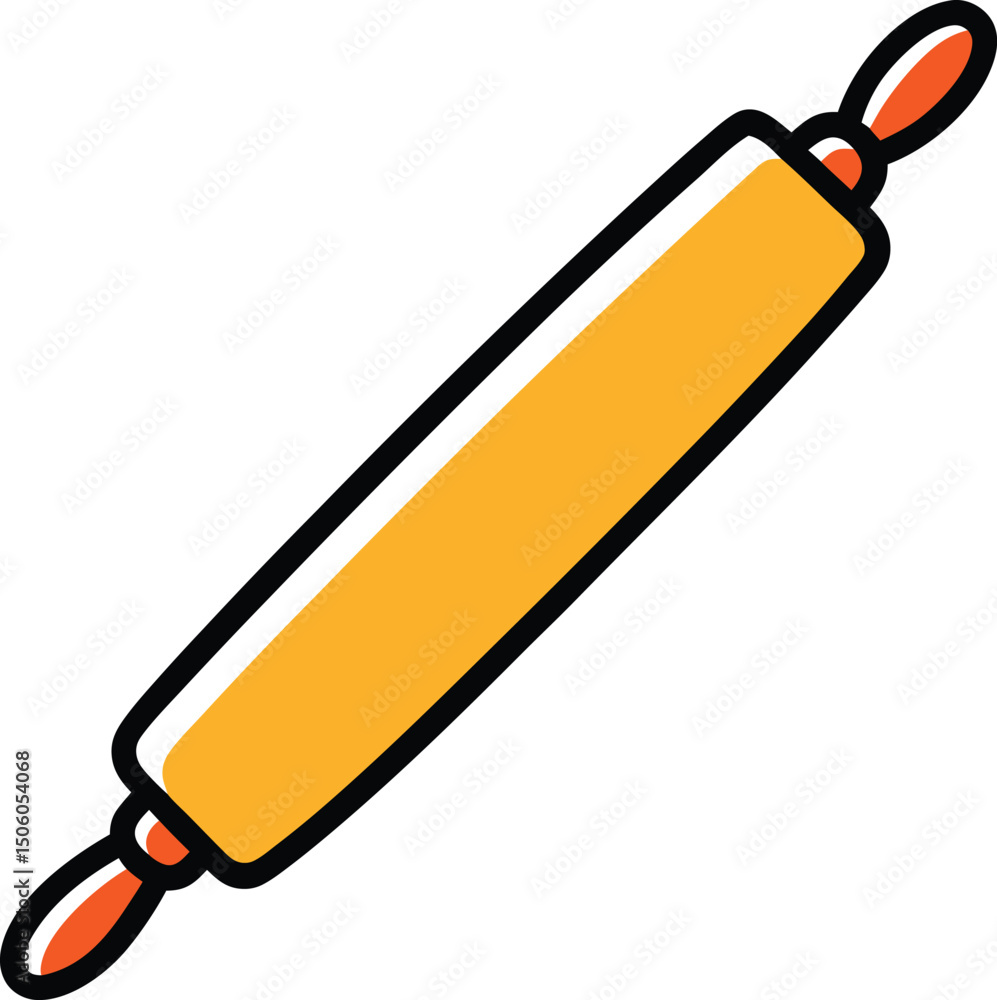 vector illustration of a Rolling Pin vector illustration of a Rolling Pin