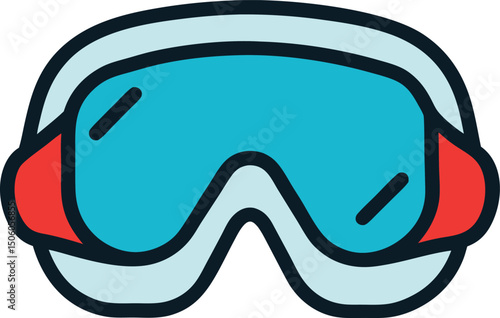 Ski Goggles icon vector illustration