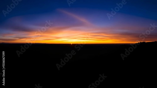 Wallpaper Mural Sunset over a valley Torontodigital.ca