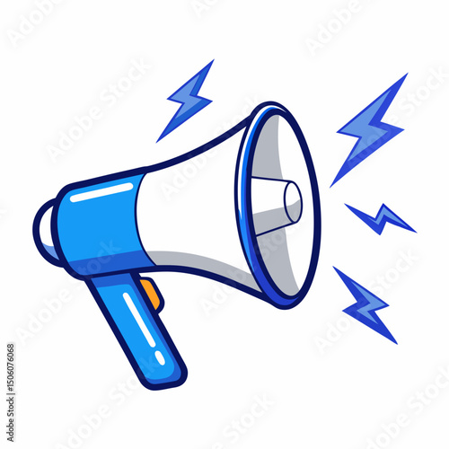 megaphone icon on white background