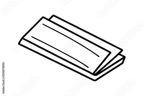 Stack of papers documents notebook drawing illustration