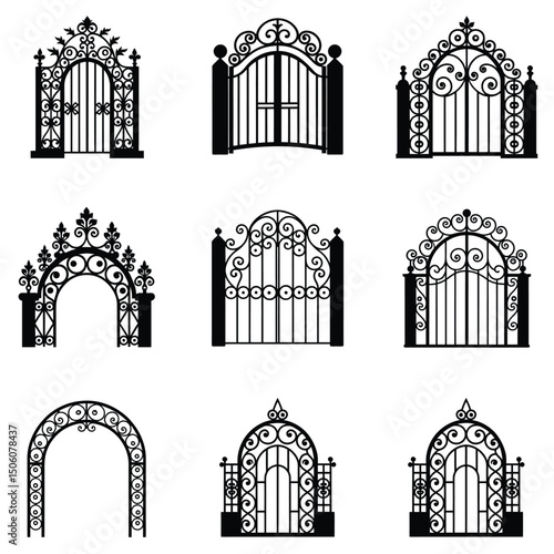 vector set of church icons