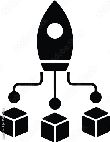 Startup silhouette icon