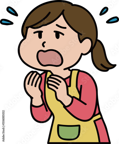 ただただ困惑する主婦