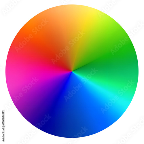 Color Gradient Plate Isolated On Transparent Background