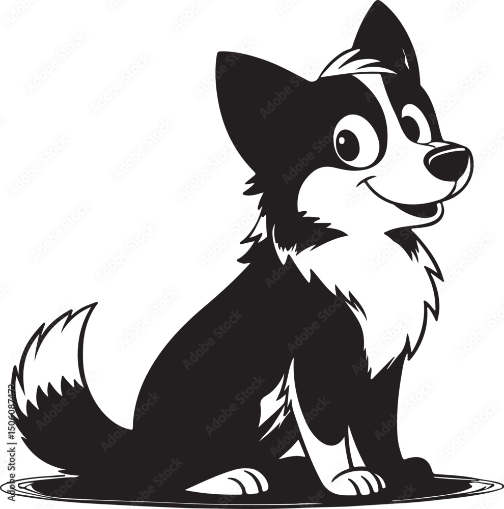 Fototapeta premium vector illustration of dog