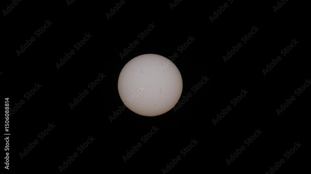 The Sun through a telescope. Sunspots