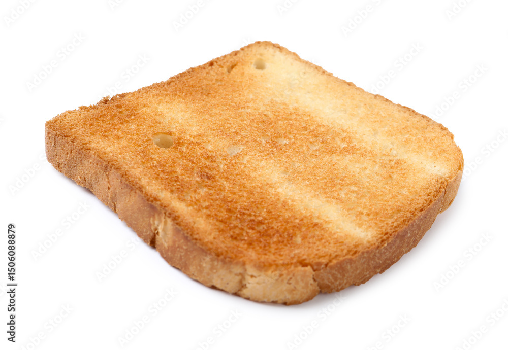 Piece of fresh toast bread isolated on white Piece of fresh toast bread isolated on white