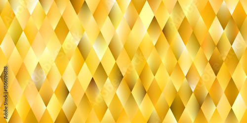 Glowing gold abstract background with diamond shaped gradient