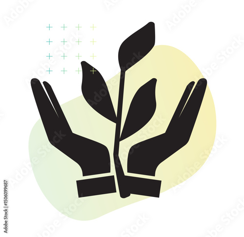 Human Hands Nurture Idea - Stock Icon