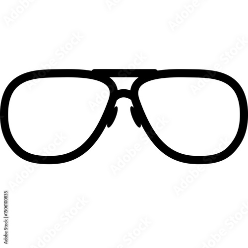 Stylish frame glasses vector 