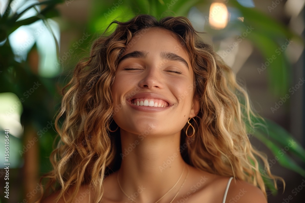 A woman finds serenity and peace through her passion for gardening and nurturing nature A woman finds serenity and peace through her passion for gardening and nurturing nature